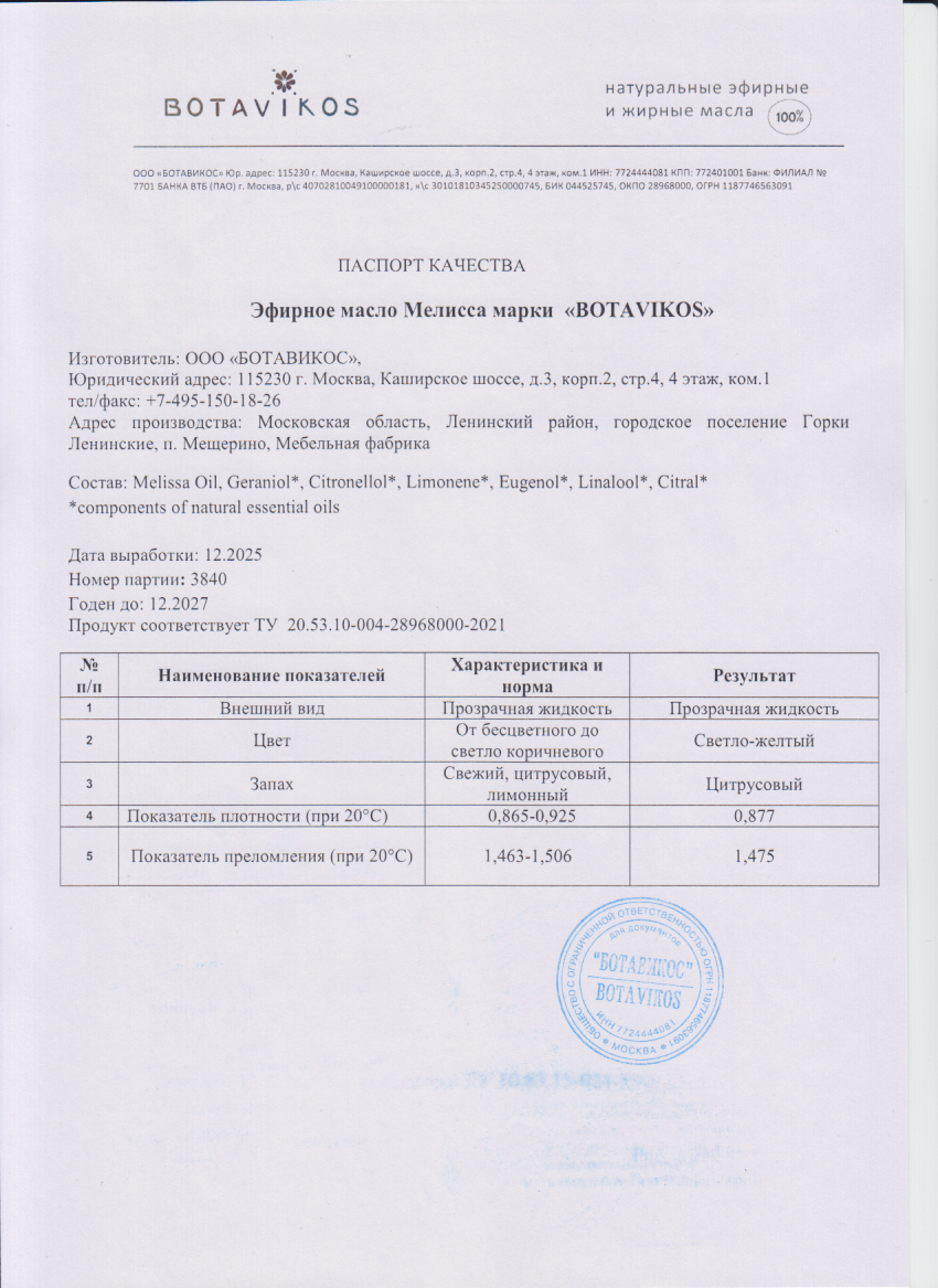 Паспорт №122025